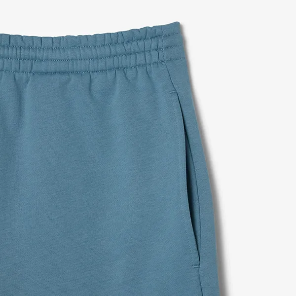 Quần Short Nam Lacoste Men's Regular Fit Fleece Shorts GH9627 HD9 Màu Xanh Da Trời Size 3