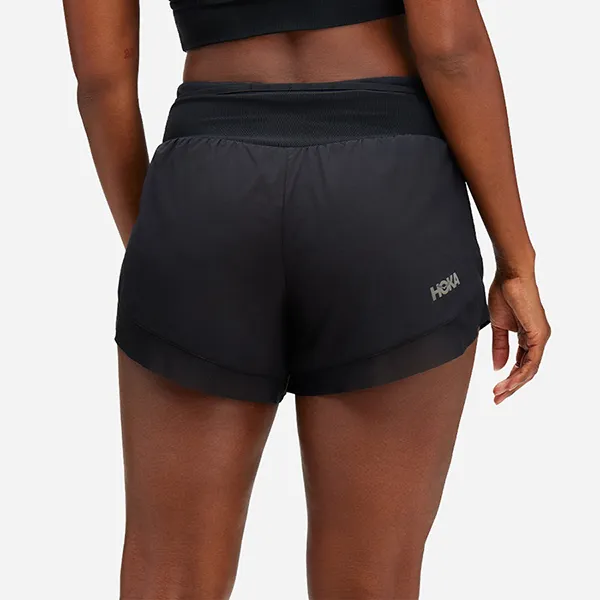 Quần Short Thể Thao Nữ Hoka Glide 4 Running Shorts 1151091-BLK Màu Đen Size L