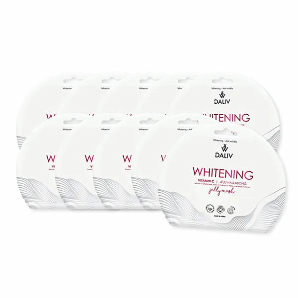Set 10 Miếng Mặt Nạ Trắng Da, Dưỡng ẩm Và Sáng Da Daliv Whitening Vitamin C Jeju Hallabong Jelly Mask 30g