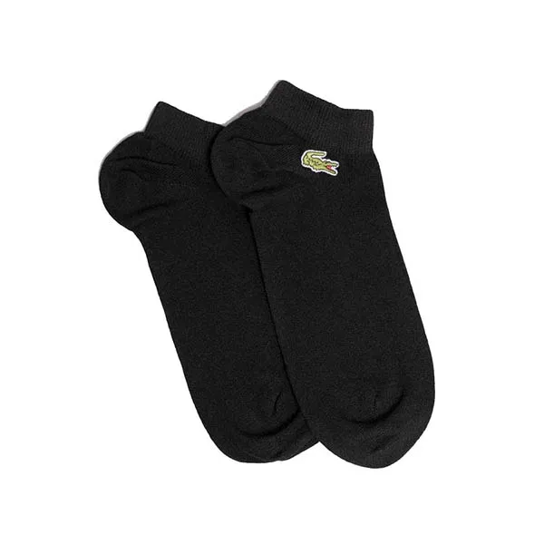 Set 3 Đôi Tất Lacoste 3 Pack Sport Mens Low Cut Socks RA4183-8VM Màu Đen