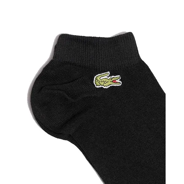 Set 3 Đôi Tất Lacoste 3 Pack Sport Mens Low Cut Socks RA4183-8VM Màu Đen