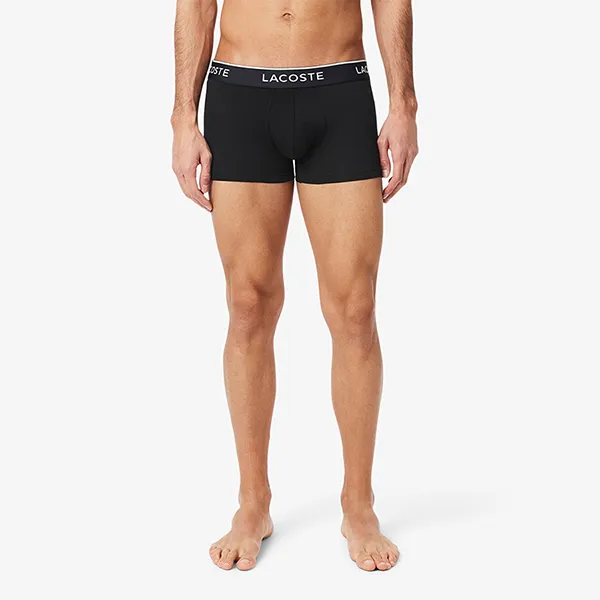 Set 3 Quần Lót Nam Lacoste Trunk 3 Pack 5H1297 B68 Màu Đen Size S