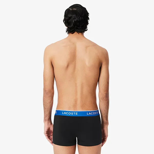 Set 3 Quần Lót Nam Lacoste Trunk 3 Pack 5H1297 B68 Màu Đen Size S