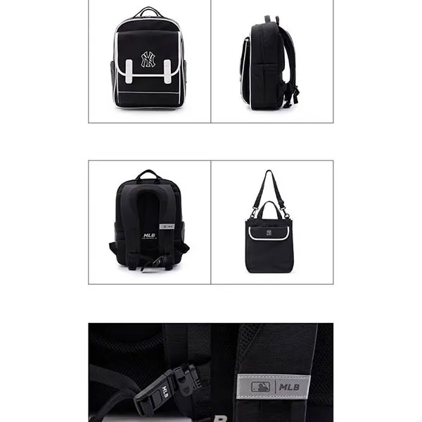 Set Balo + Túi Xách Trẻ Em MLB Moonshot Backpack 7ABKB014N-50BKS Màu Đen
