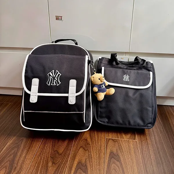 Set Balo + Túi Xách Trẻ Em MLB Moonshot Backpack 7ABKB014N-50BKS Màu Đen