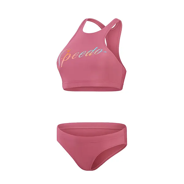Set Đồ Bơi Nữ Speedo Logo Volley 8-00307316666 Màu Hồng Size XS