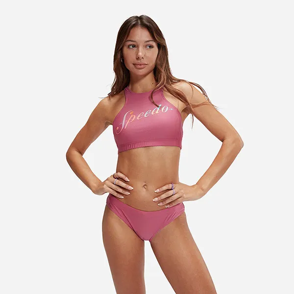 Set Đồ Bơi Nữ Speedo Logo Volley 8-00307316666 Màu Hồng Size XS