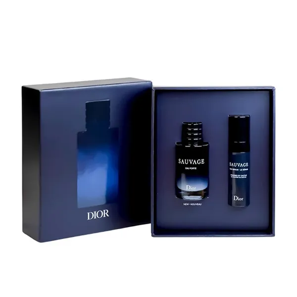 Set Nước Hoa Nam Dior Sauvage Eau Forte Parfum 2 Món (Mini 10ml + Serum 5ml)