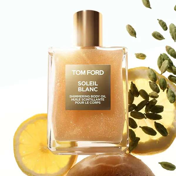 Set Nước Hoa Unisex Tom Ford Soleil Blanc EDP 50ml + Dầu Dưỡng Thể Shimmering Body Oil 45ml