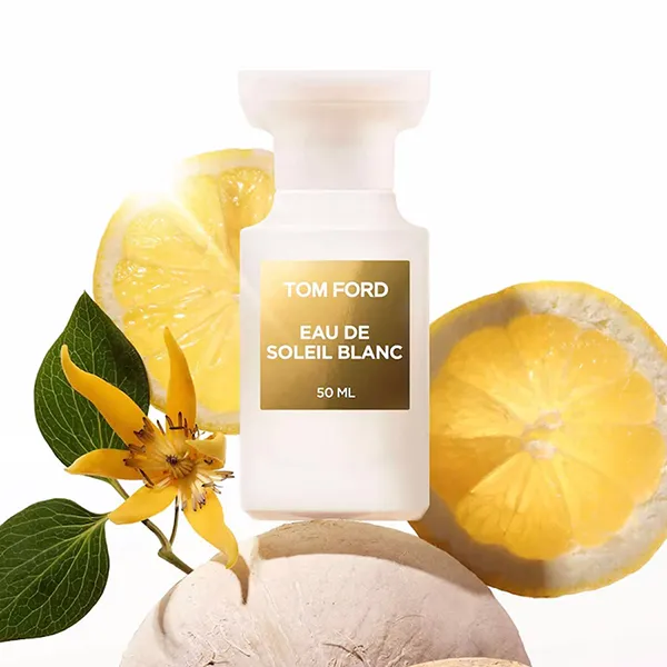 Set Nước Hoa Unisex Tom Ford Soleil Blanc EDP 50ml + Dầu Dưỡng Thể Shimmering Body Oil 45ml