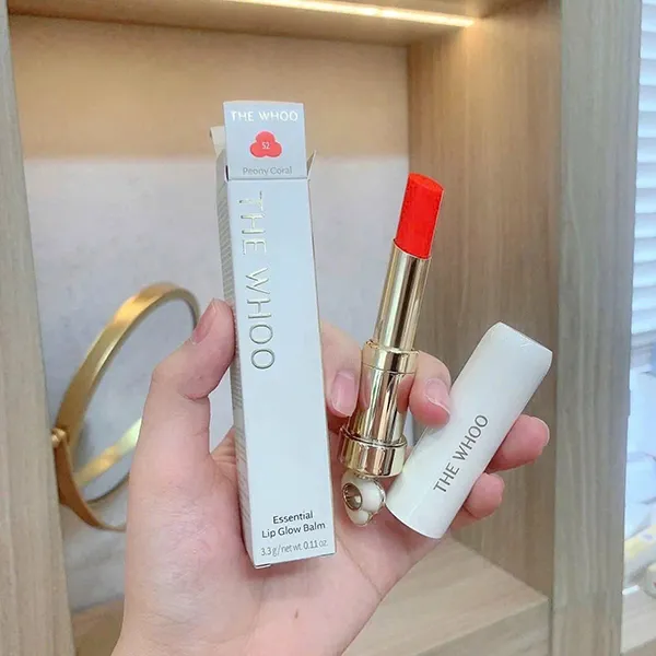 Set Son Dưỡng Và Kem Nền Kiêm Chắn Nắng The Whoo Royal Special (Lip Glow Balm 52 Peony Coral + Brightening UV Protective BB Cream SPF50+/PA+++) 3 Món