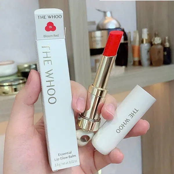 Set Son Dưỡng Và Kem Nền Kiêm Chắn Nắng The Whoo Royal Special (Lip Glow Balm 99 Bloom Red + Brightening UV Protective BB Cream SPF50+/PA+++) 3 Món