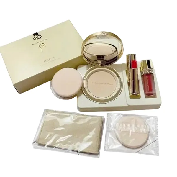 Set Trang Điểm Whoo 3 Món (Phấn Phủ 13g + Son Kem Mini Màu Rose Pink + Son Dưỡng Màu Red)