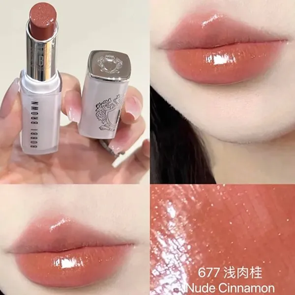Son Bobbi Brown Extra Lipstick 677 Nude Cinnanmom Màu Cam Đất