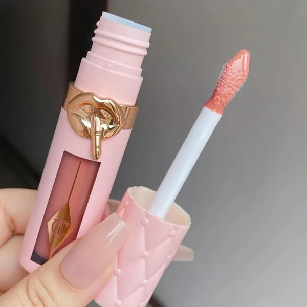 Son Bóng Charlotte Tilbury Pillow Talk Lip Big Plumpgasm Medium Deep Màu Hồng Đất Nude