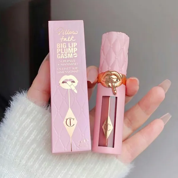 Son Bóng Charlotte Tilbury Pillow Talk Lip Big Plumpgasm Medium Deep Màu Hồng Đất Nude