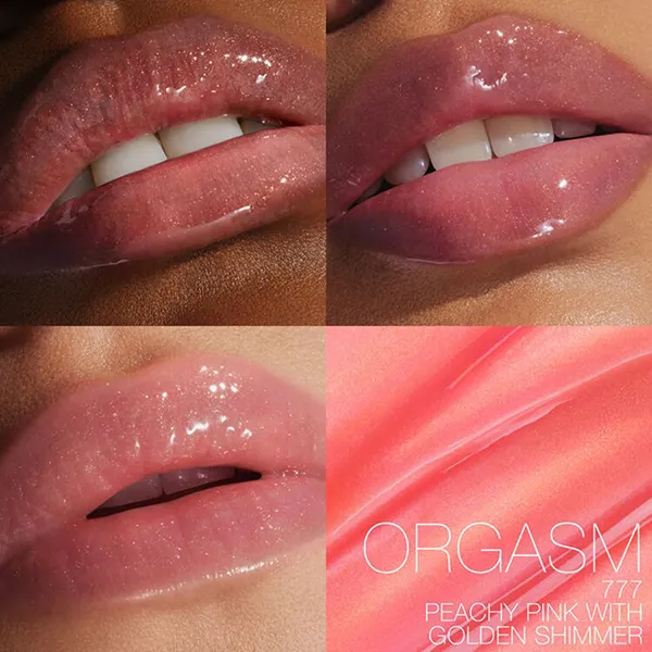 Son Bóng Nars Afterglow Lip Oil Limited Editions 777 Orgasmac Màu Hồng Đào Ánh Nhũ
