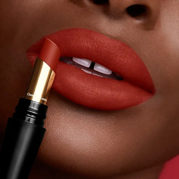 Son Christian Louboutin Rouge Stiletto Lumi Matte Lipstick 157L Red Wood Màu Đỏ Gạch