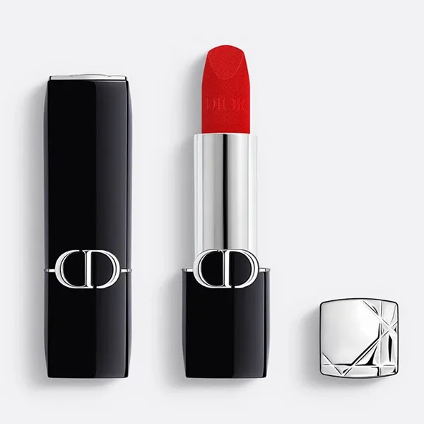 Son Dior Rouge Dior Couture Color Lipstick Velvet Finish 999 Màu Đỏ Tươi