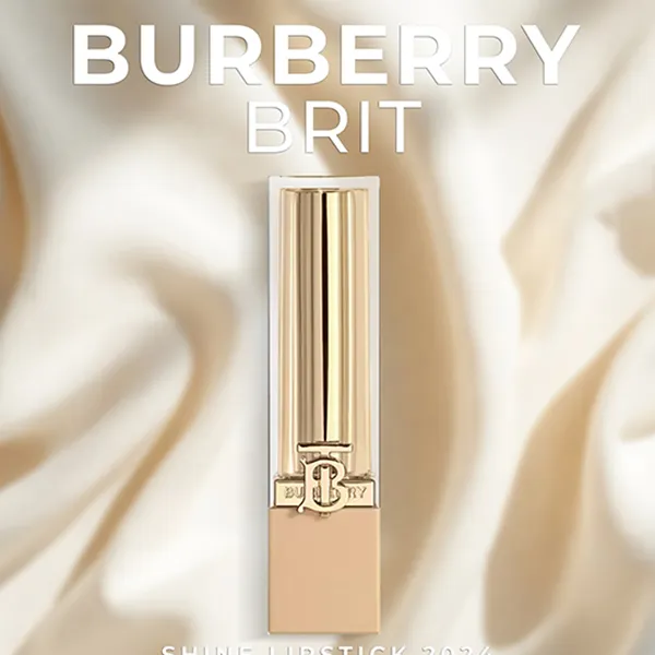 Son Dưỡng Burberry Brit Shine Lipstick 622 Strawberry Cream Màu Hồng Dâu