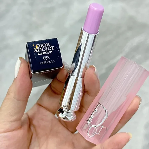 Son Dưỡng Dior Addict Lip Balm Glow 063 Pink Lilac Màu Hồng Tím
