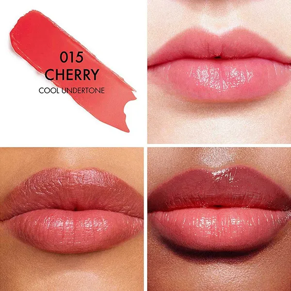Son Dưỡng Dior Addict Lip Glow Balm 015 Màu Đỏ Cherry (Logo Bạc)