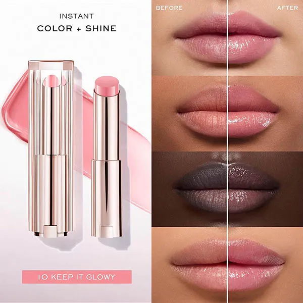 Son Dưỡng Lancôme Idôle Lip Squalane Butterglow 10 Keep It Glowy Màu Hồng Nhạt