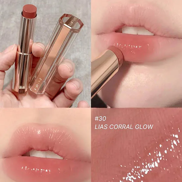 Son Dưỡng Lancôme Idôle Lip Squalane Butterglow 30 Lisa's Coral Glow Màu Hồng San Hô
