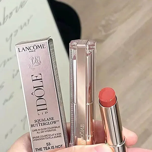 Son Dưỡng Lancôme Idôle Lip Squalane Butterglow 53 The Tea Is Hot Màu Hồng Nâu Ấm