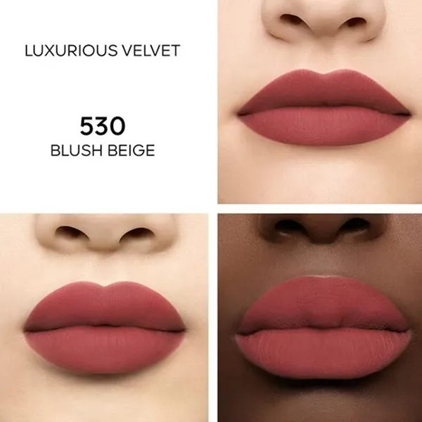 Son Guerlain Rouge G Luxurious Velvet Lipstick Refill 530 Blush Beige Màu Hồng Khô