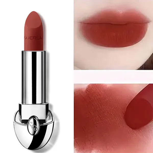 Son Guerlain Rouge G Luxurious Velvet Lipstick Refill 555 Brick Red Màu Đỏ Gạch