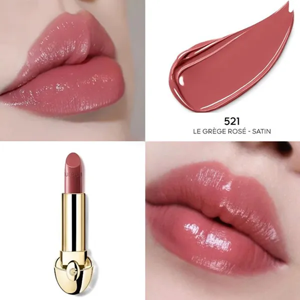 Son Guerlain Rouge G Satin Lipstick Refill 521 Le Grege Rose Màu Hồng Đất