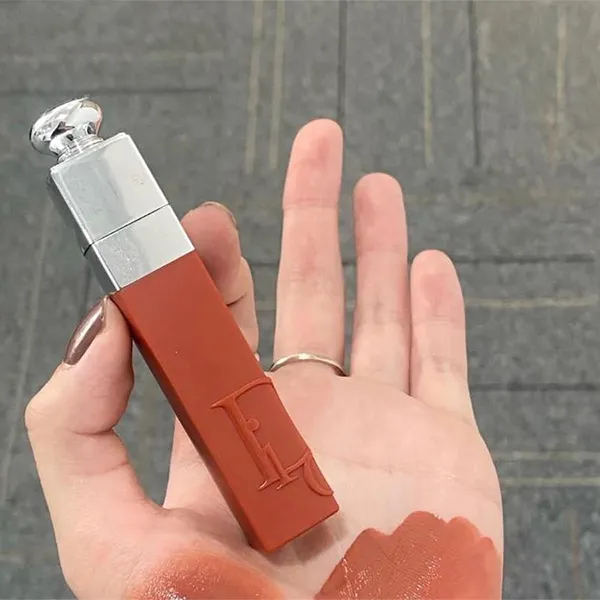 Son Kem Dior Addict Lip Tint 421 Natural Tea Màu Cam Đất (Fullbox)