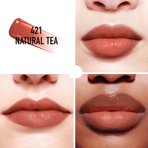 Son Kem Dior Addict Lip Tint 421 Natural Tea Màu Cam Đất (Fullbox)