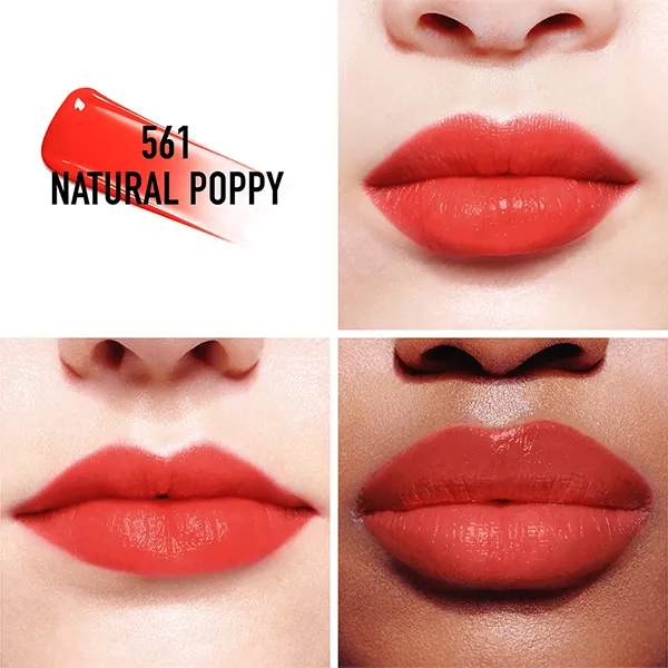 Son Kem Dior Addict Lip Tint 561 Natural Poppy Màu Đỏ Cam (Unbox)