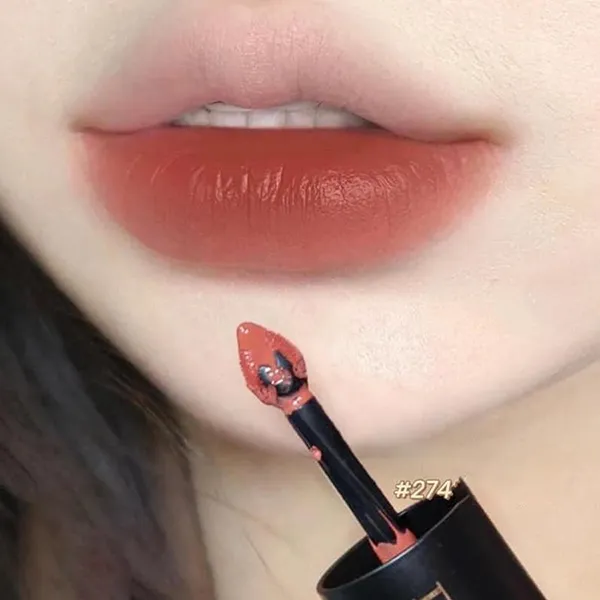 Son Kem Lì Lancôme Drama Ink 274 French Tea Màu Cam Đất