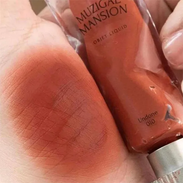 Son Kem Muzigae Mansion Object Liquid 010 Undone Đỏ Nâu