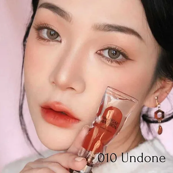 Son Kem Muzigae Mansion Object Liquid 010 Undone Đỏ Nâu
