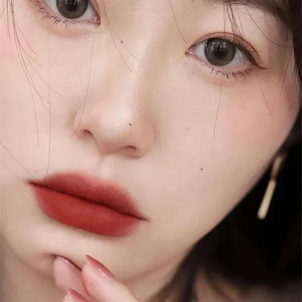 Son Kem Muzigae Mansion Object Liquid 007 Chillin Màu Cam Đỏ Gạch