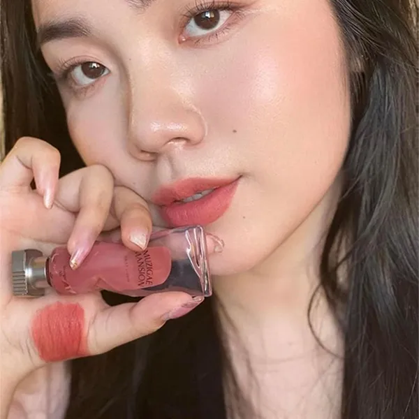 Son Kem Muzigae Mansion Object Liquid 003 Stranger Màu Hồng Cam Đất