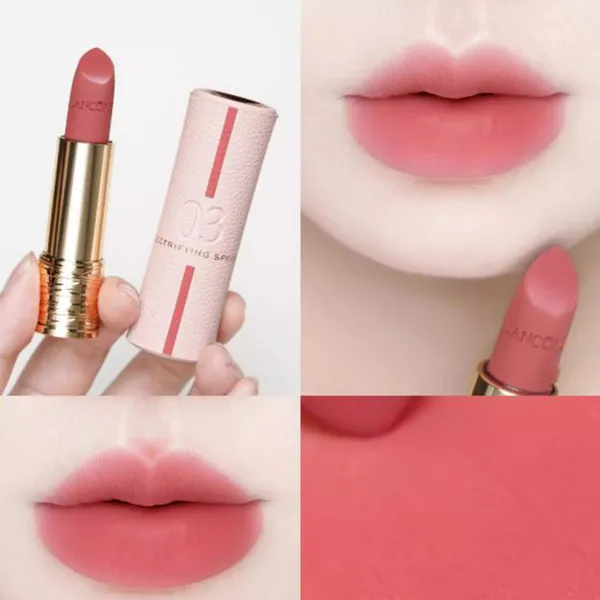 Son Lancôme Absolute Perfect Lipstick Velvet Matte Lucky Limited Edition 03 Electrifying Spring Màu Hồng Đào Baby