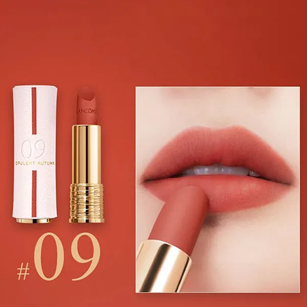 Son Lancôme Absolute Perfect Lipstick Velvet Matte Lucky Limited Edition 09 Opulent Autumn Màu Cam Đất