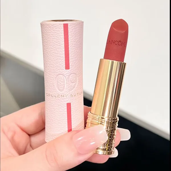 Son Lancôme Absolute Perfect Lipstick Velvet Matte Lucky Limited Edition 09 Opulent Autumn Màu Cam Đất