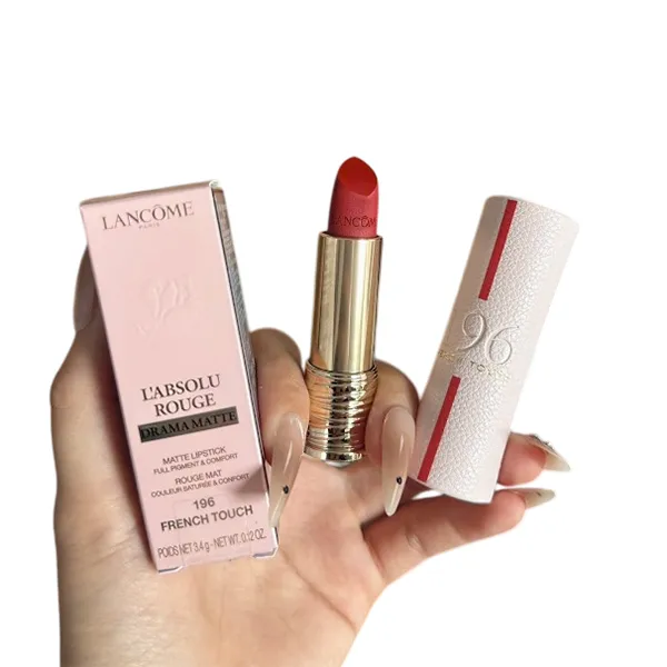 Son Lancôme Absolute Perfect Lipstick Velvet Matte Lucky Limited Edition 196 French Touch Màu Đỏ Cam