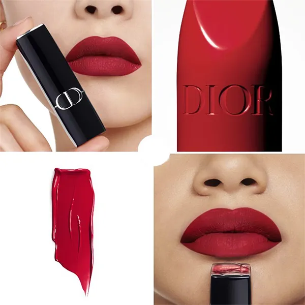 Son Lì Dior Rouge Satin 769 Rouge Ardent Màu Đỏ Cổ Điển