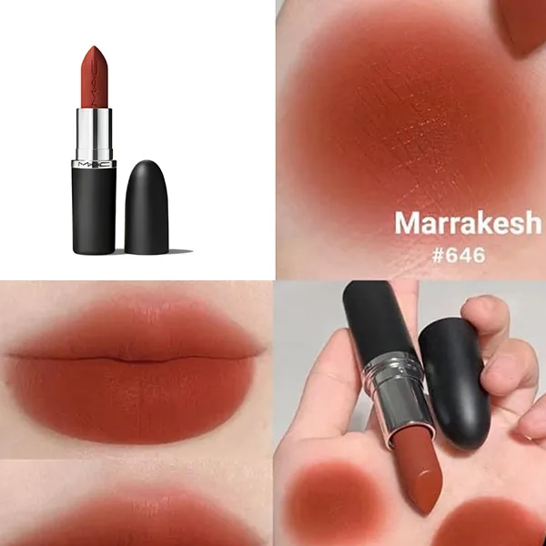 Son Lì MAC Ximal Silky Matte Lipstick 646 Marrakesh Màu Đỏ Gạch