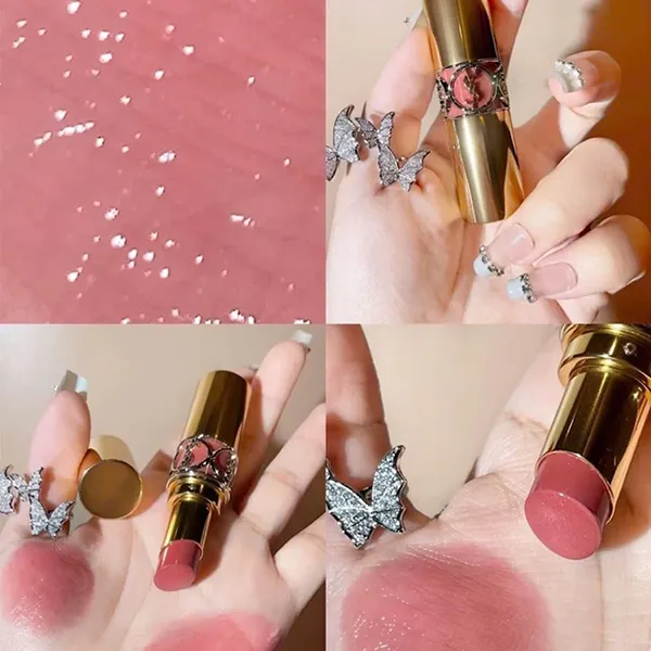 Son Môi Yves Saint Laurent YSL Rouge Volupté Shine 150 Nude Lingerie Màu Nude Ấm
