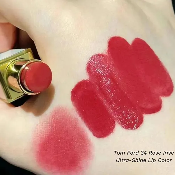 Son Tom Ford Ultra-Shine Lip Color 34 Rose Irise Màu Đỏ Dâu