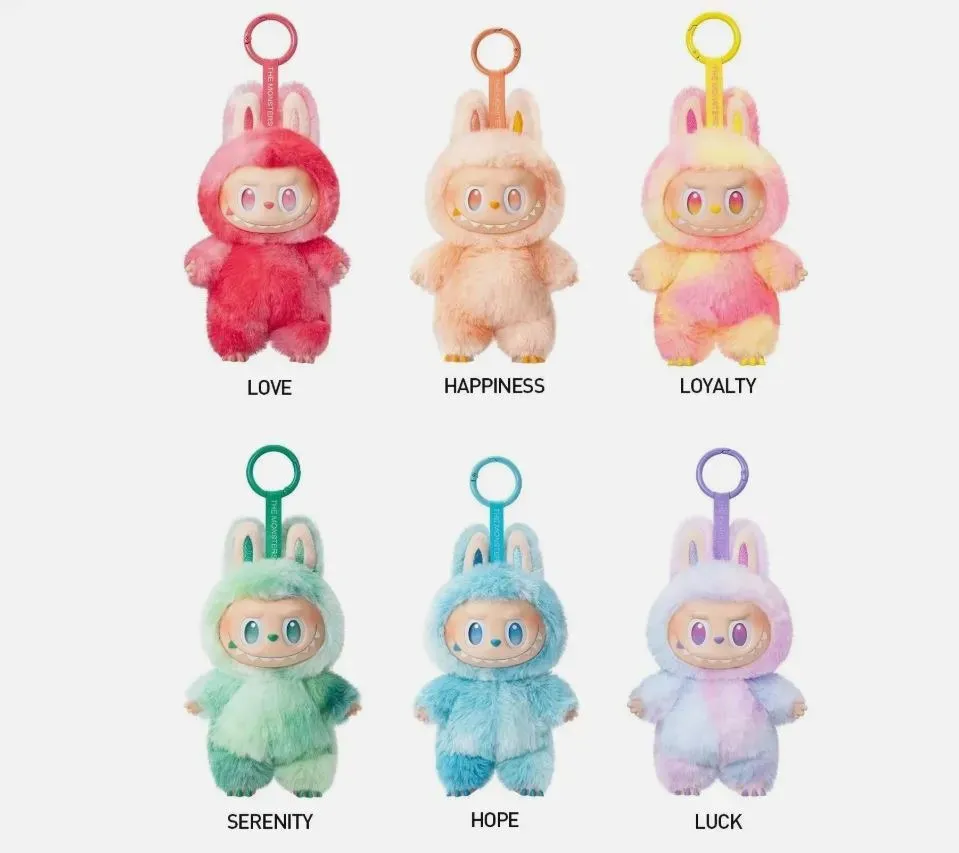 Set Móc Khóa Pop Mart Labubu V3 Blind Box 6 Hộp Phối Màu