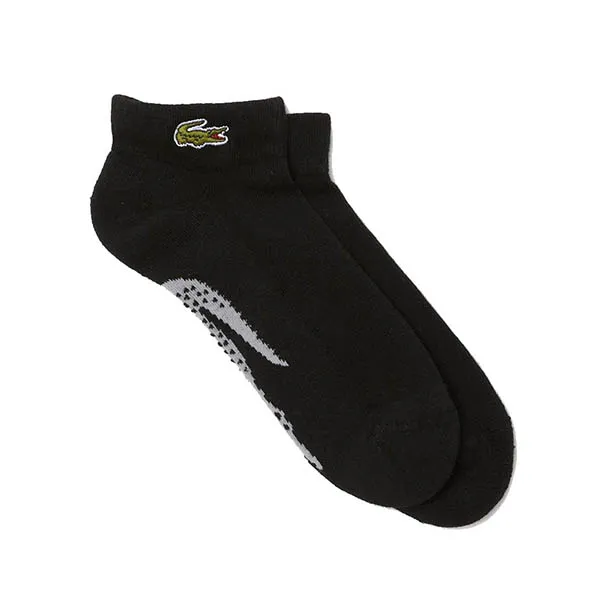 Tất Unisex Lacoste Men's Short Cotton Sports Socks RA4188-SNP Màu Đen
